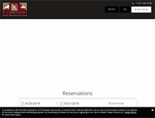 Tablet Screenshot of hotelstchristophe.com